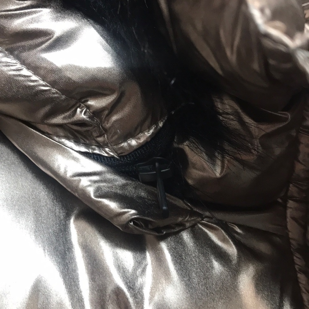 NWT,Sam Edelman,Fur Trim Puffer Jacket,copper - Picture 9 of 17